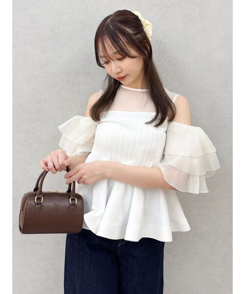 dazzlin(ダズリン)の「ビスチェライクチュニック(その他トップス・レディース・パープル/その他1/オフホワイト・FREE)」の15枚目の写真