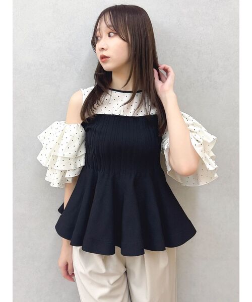 dazzlin(ダズリン)の「ビスチェライクチュニック(その他トップス・レディース・パープル/その他1/オフホワイト・FREE)」の21枚目の写真
