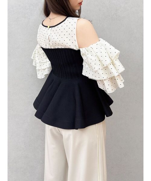 dazzlin(ダズリン)の「ビスチェライクチュニック(その他トップス・レディース・パープル/その他1/オフホワイト・FREE)」の22枚目の写真
