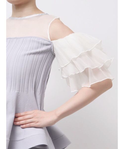 dazzlin(ダズリン)の「ビスチェライクチュニック(その他トップス・レディース・パープル/その他1/オフホワイト・FREE)」の7枚目の写真