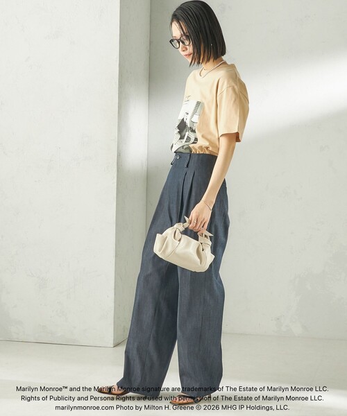 GOOD ROCK SPEED（グッドロックスピード）の「【SHIPS別注】Marilyn Monroe / フォト TEE（Tシャツ/カットソー・レディース・ベージュ/ホワイト/ブラック/ホワイト系・ONE SIZE）」の18枚目の写真