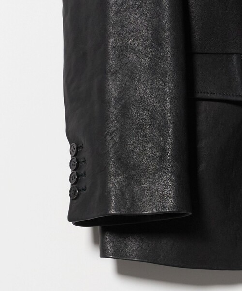 H　BEAUTY&YOUTH UNITED ARROWS（エイチビューティーアンドユースユナイテッドアローズ）の「＜H＞シープレザー テーラードジャケット（その他アウター・レディース・ブラック・M/S）」の9枚目の写真