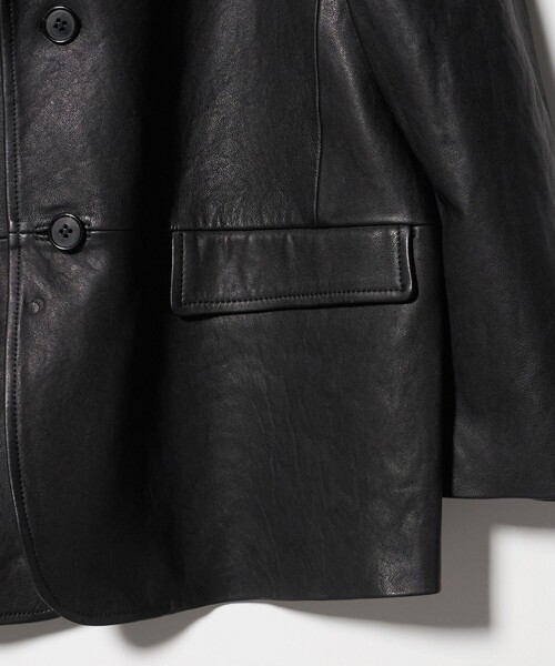 H　BEAUTY&YOUTH UNITED ARROWS（エイチビューティーアンドユースユナイテッドアローズ）の「＜H＞シープレザー テーラードジャケット（その他アウター・レディース・ブラック・M/S）」の10枚目の写真