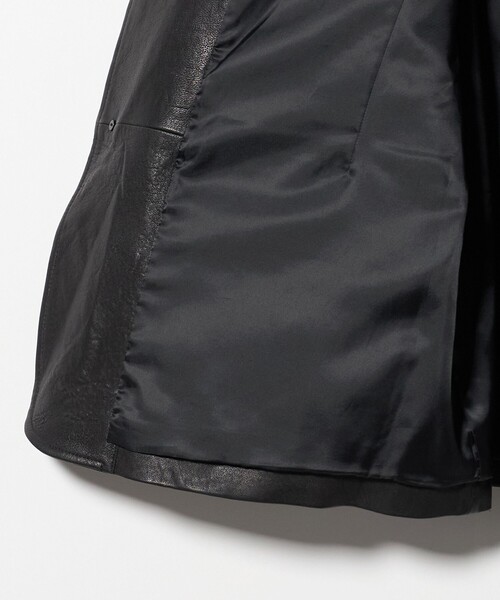 H　BEAUTY&YOUTH UNITED ARROWS（エイチビューティーアンドユースユナイテッドアローズ）の「＜H＞シープレザー テーラードジャケット（その他アウター・レディース・ブラック・M/S）」の12枚目の写真