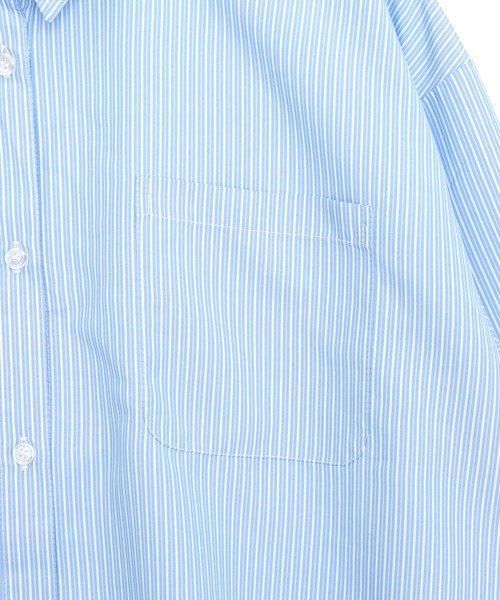 ANAP(アナップ)の「2way ストライプ オーバーサイズ シャツ(シャツ/ブラウス・レディース・クリア/ネイビー・F)」の21枚目の写真