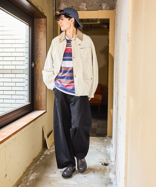 niko and...（ニコアンド）の「COOLMAX ライトエクストラワイドデニム　LIGHT EXTRA WIDE DENIM　[niko and ...JEANS]（デニムパンツ・メンズ・ブラック/ブルー/アクア/インディゴブルー/チャコール・MEDIUM/LARGE/SMALL）」の12枚目の写真