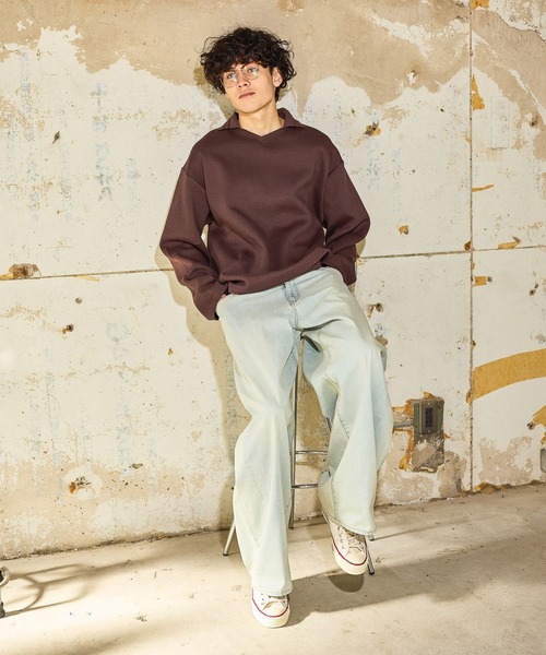 niko and...（ニコアンド）の「COOLMAX ライトエクストラワイドデニム　LIGHT EXTRA WIDE DENIM　[niko and ...JEANS]（デニムパンツ・メンズ・ブラック/ブルー/アクア/インディゴブルー/チャコール・MEDIUM/LARGE/SMALL）」の19枚目の写真