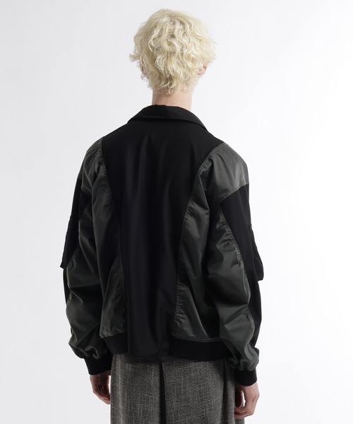 HARE（ハレ）の「【SET UP対応】FUSION CRAFT MA-1ドッキングシャツ(HARE)（シャツ/ブラウス・メンズ・ネイビー/ブラック・FREE）」の11枚目の写真