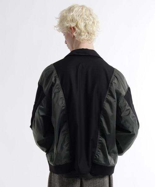 HARE（ハレ）の「【SET UP対応】FUSION CRAFT MA-1ドッキングシャツ(HARE)（シャツ/ブラウス・メンズ・ネイビー/ブラック・FREE）」の12枚目の写真