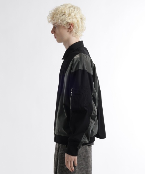 HARE（ハレ）の「【SET UP対応】FUSION CRAFT MA-1ドッキングシャツ(HARE)（シャツ/ブラウス・メンズ・ネイビー/ブラック・FREE）」の17枚目の写真