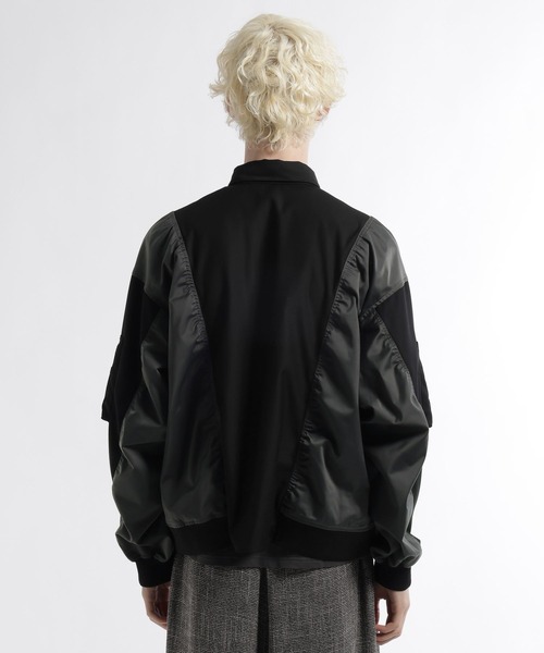 HARE（ハレ）の「【SET UP対応】FUSION CRAFT MA-1ドッキングシャツ(HARE)（シャツ/ブラウス・メンズ・ネイビー/ブラック・FREE）」の18枚目の写真