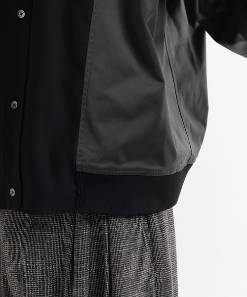 HARE（ハレ）の「【SET UP対応】FUSION CRAFT MA-1ドッキングシャツ(HARE)（シャツ/ブラウス・メンズ・ネイビー/ブラック・FREE）」の4枚目の写真