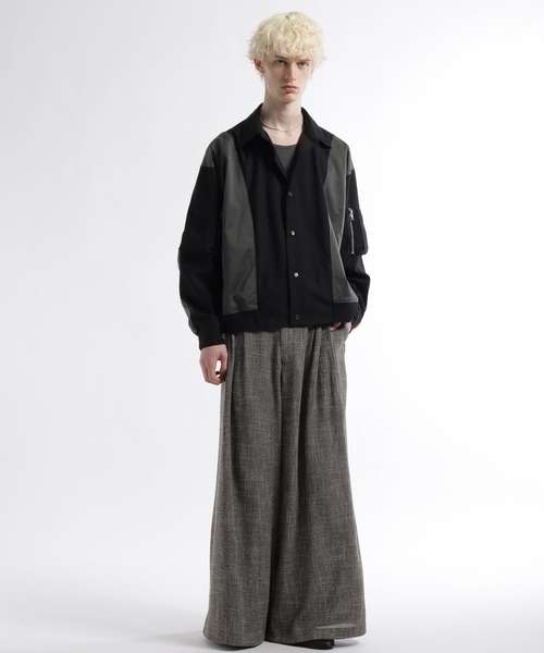 HARE（ハレ）の「【SET UP対応】FUSION CRAFT MA-1ドッキングシャツ(HARE)（シャツ/ブラウス・メンズ・ネイビー/ブラック・FREE）」の20枚目の写真