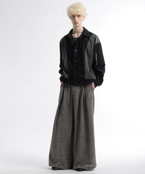 HARE（ハレ）の「【SET UP対応】FUSION CRAFT MA-1ドッキングシャツ(HARE)（シャツ/ブラウス・メンズ・ネイビー/ブラック・FREE）」の21枚目の写真