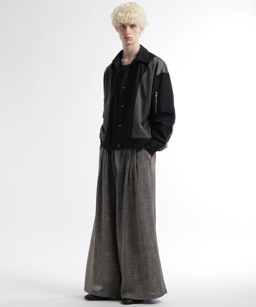 HARE（ハレ）の「【SET UP対応】FUSION CRAFT MA-1ドッキングシャツ(HARE)（シャツ/ブラウス・メンズ・ネイビー/ブラック・FREE）」の22枚目の写真