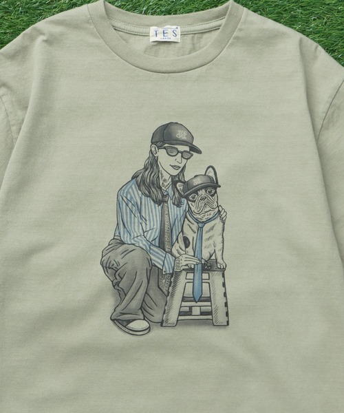 The Endless Summer（エンドレスサマー）の「TES MALIBU GIRL TEE / Tシャツ（Tシャツ/カットソー・メンズ・グリーン系その他3/アイボリー/ホワイト・MEDIUM/SMALL/X-LARGE/LARGE）」の8枚目の写真