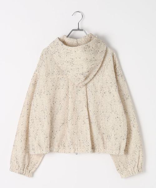 BAYFLOW（ベイフロー）の「[初夏まで着られる]メッシュパーカーブルゾン（ブルゾン・レディース・ブラック/オフホワイト・FREE）」の16枚目の写真