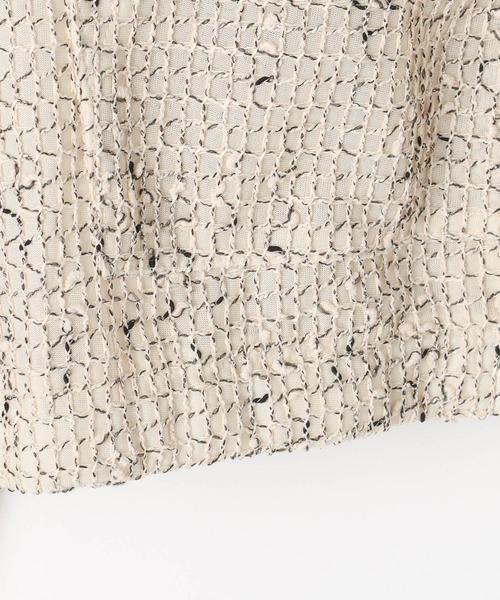 BAYFLOW（ベイフロー）の「[初夏まで着られる]メッシュパーカーブルゾン（ブルゾン・レディース・ブラック/オフホワイト・FREE）」の8枚目の写真