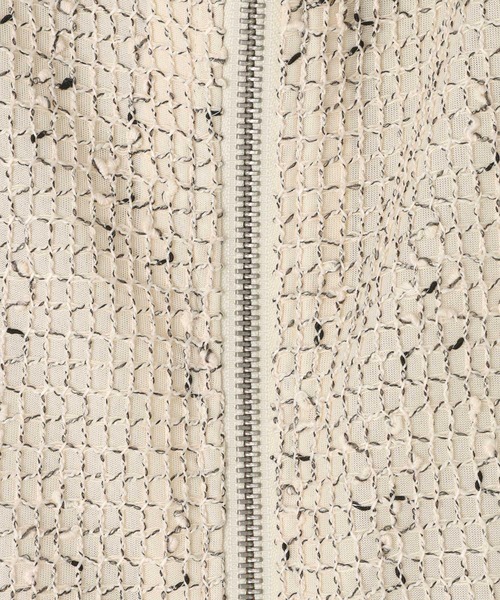 BAYFLOW（ベイフロー）の「[初夏まで着られる]メッシュパーカーブルゾン（ブルゾン・レディース・ブラック/オフホワイト・FREE）」の17枚目の写真