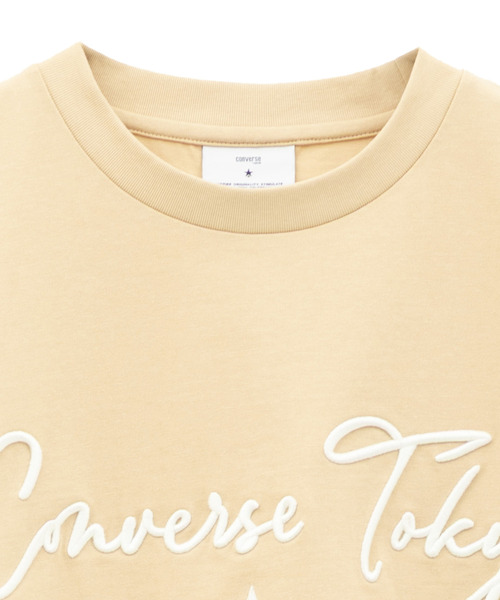 CONVERSE TOKYO(コンバーストウキョウ)の「LOGO EMBROIDERED TEE(Tシャツ/カットソー・レディース・ベージュ/ホワイト・FREE)」の18枚目の写真