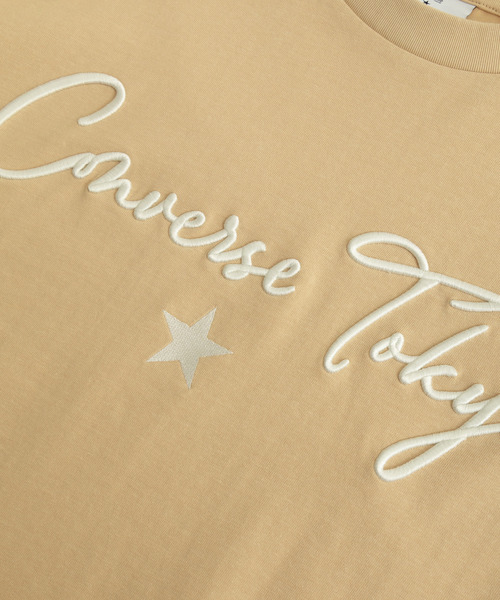 CONVERSE TOKYO(コンバーストウキョウ)の「LOGO EMBROIDERED TEE(Tシャツ/カットソー・レディース・ベージュ/ホワイト・FREE)」の21枚目の写真