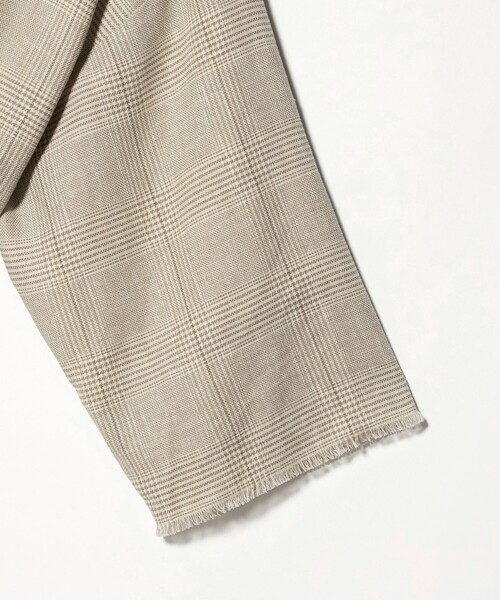 Steven Alan(スティーブンアラン)の「<Steven Alan>チェック カシュクール シャツジャケット(ノーカラージャケット・レディース・ベージュ・S/M)」の11枚目の写真