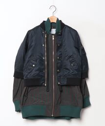 kolor（カラー）の「チェック柄ナイロンブルゾン（ナイロンジャケット）」
