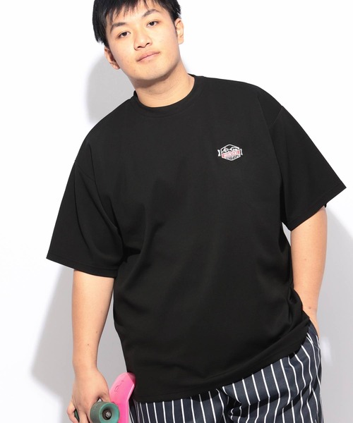 B&T CLUB(ビーティークラブ)の「Tシャツ 半袖 メンズ 大きいサイズ ヒヤテック バックプリント クルーネック B&T CLUB (ビーアンドティークラブ)(Tシャツ/カットソー・メンズ・グリーン/ブラック・X1(3L~4L)/X2(4L~5L)/X3(6L~7L)/X4(8L~9L))」の6枚目の写真
