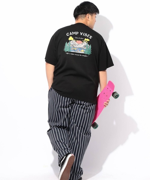 B&T CLUB(ビーティークラブ)の「Tシャツ 半袖 メンズ 大きいサイズ ヒヤテック バックプリント クルーネック B&T CLUB (ビーアンドティークラブ)(Tシャツ/カットソー・メンズ・グリーン/ブラック・X1(3L~4L)/X2(4L~5L)/X3(6L~7L)/X4(8L~9L))」の5枚目の写真