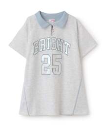 PINK-latte（ピンクラテ）の「ナンバリングハーフZIPポンチワンピース（ワンピース）」