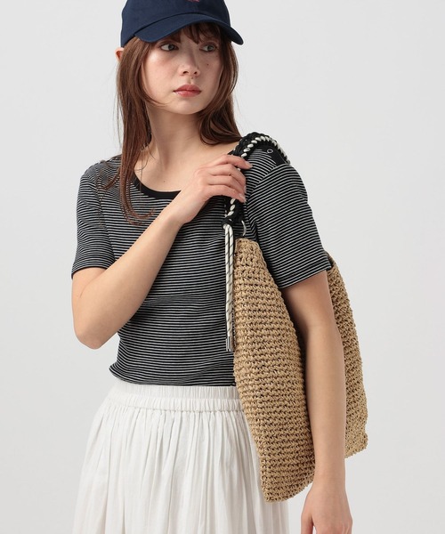 BAYFLOW(ベイフロー)の「【cachecache(カシュカシュ)】ペーパーパラコードトートバッグ(トートバッグ・レディース・ナチュラル/ブラック・FREE)」の15枚目の写真
