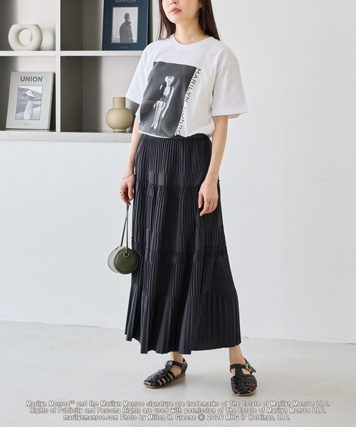 GOOD ROCK SPEED（グッドロックスピード）の「【GOOD ROCK SPEED】マリリン・モンロー｜Marilyn Monroe フォトT（Tシャツ/カットソー・レディース・ホワイト/オフホワイト・F）」の10枚目の写真