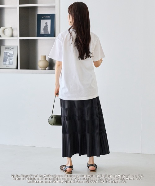 GOOD ROCK SPEED（グッドロックスピード）の「【GOOD ROCK SPEED】マリリン・モンロー｜Marilyn Monroe フォトT（Tシャツ/カットソー・レディース・ホワイト/オフホワイト・F）」の13枚目の写真