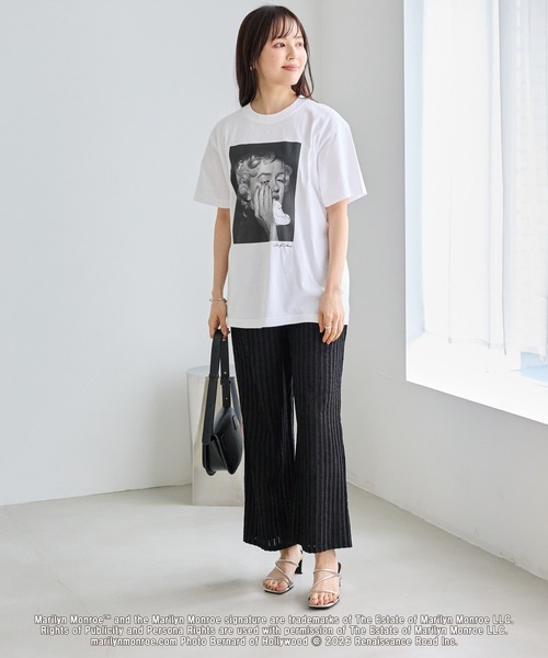 GOOD ROCK SPEED（グッドロックスピード）の「【GOOD ROCK SPEED】マリリン・モンロー｜Marilyn Monroe フォトT（Tシャツ/カットソー・レディース・ホワイト/オフホワイト・F）」の22枚目の写真