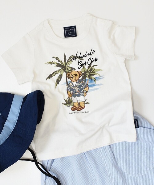 SHIPS Colors(シップス カラーズ)の「SHIPS Colors:80~150cm / TeddyBear(R) コラボ Tシャツ◇(Tシャツ/カットソー・キッズ・ライトブルー/その他/ライトホワイト/ベージュ系その他/ベージュ/ネイビー/ベージュ系その他2/ベージュ系その他3/ホワイト系・100/110/120/130/140/150/80/90)」の3枚目の写真