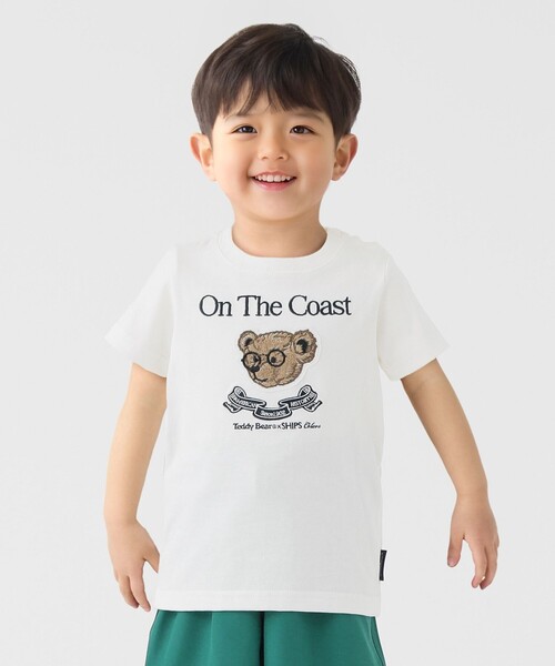 SHIPS Colors(シップス カラーズ)の「SHIPS Colors:80~150cm / TeddyBear(R) コラボ Tシャツ◇(Tシャツ/カットソー・キッズ・ライトブルー/その他/ライトホワイト/ベージュ系その他/ベージュ/ネイビー/ベージュ系その他2/ベージュ系その他3/ホワイト系・100/110/120/130/140/150/80/90)」の2枚目の写真