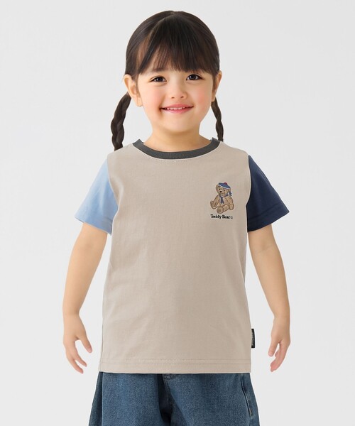 SHIPS Colors(シップス カラーズ)の「SHIPS Colors:80~150cm / TeddyBear(R) コラボ Tシャツ◇(Tシャツ/カットソー・キッズ・ライトブルー/その他/ライトホワイト/ベージュ系その他/ベージュ/ネイビー/ベージュ系その他2/ベージュ系その他3/ホワイト系・100/110/120/130/140/150/80/90)」の5枚目の写真