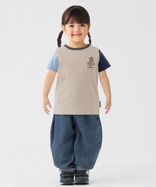 SHIPS Colors(シップス カラーズ)の「SHIPS Colors:80~150cm / TeddyBear(R) コラボ Tシャツ◇(Tシャツ/カットソー・キッズ・ライトブルー/その他/ライトホワイト/ベージュ系その他/ベージュ/ネイビー/ベージュ系その他2/ベージュ系その他3/ホワイト系・100/110/120/130/140/150/80/90)」の18枚目の写真