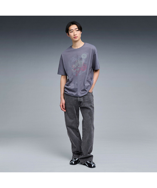 PUMA（プーマ）の「PUMA プーマ ユニセックス NEKO-san スケッチ グラフィック MX 半袖 Tシャツ（Tシャツ/カットソー・メンズ・グレー系その他/ダークグレー・X-LARGE/LARGE/SMALL/MEDIUM/XX-LARGE）」の4枚目の写真