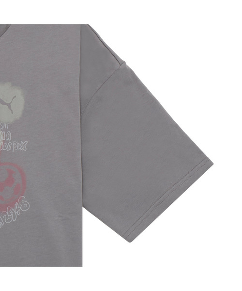 PUMA（プーマ）の「PUMA プーマ ユニセックス NEKO-san スケッチ グラフィック MX 半袖 Tシャツ（Tシャツ/カットソー・メンズ・グレー系その他/ダークグレー・X-LARGE/LARGE/SMALL/MEDIUM/XX-LARGE）」の8枚目の写真