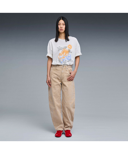 PUMA（プーマ）の「PUMA プーマ ユニセックス NEKO-san スケッチ グラフィック MX 半袖 Tシャツ（Tシャツ/カットソー・メンズ・グレー系その他/ダークグレー・X-LARGE/LARGE/SMALL/MEDIUM/XX-LARGE）」の15枚目の写真