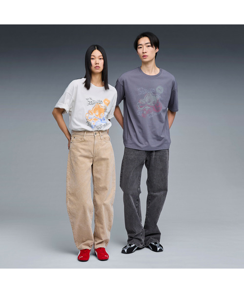 PUMA（プーマ）の「PUMA プーマ ユニセックス NEKO-san スケッチ グラフィック MX 半袖 Tシャツ（Tシャツ/カットソー・メンズ・グレー系その他/ダークグレー・X-LARGE/LARGE/SMALL/MEDIUM/XX-LARGE）」の16枚目の写真
