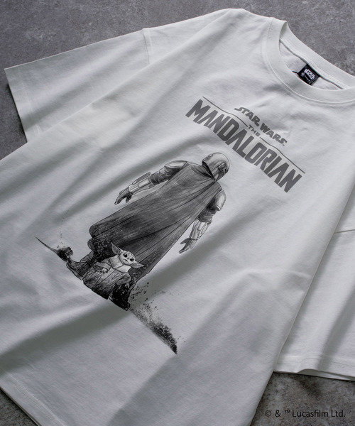 STAR WARS(スターウォーズ)の「スター・ウォーズ マンダロリアン 半袖Tシャツ Star Wars The Mandalorian メンズ(Tシャツ/カットソー・メンズ・ブラック系その他/ホワイト系その他2/ホワイト系その他4/ブラック系その他3/ホワイト系その他3/ブラック系その他4/ブラック系その他2/ホワイト系その他・L/M)」の18枚目の写真