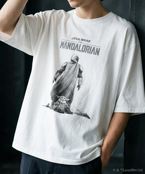 STAR WARS(スターウォーズ)の「スター・ウォーズ マンダロリアン 半袖Tシャツ Star Wars The Mandalorian メンズ(Tシャツ/カットソー・メンズ・ブラック系その他/ホワイト系その他2/ホワイト系その他4/ブラック系その他3/ホワイト系その他3/ブラック系その他4/ブラック系その他2/ホワイト系その他・L/M)」の20枚目の写真