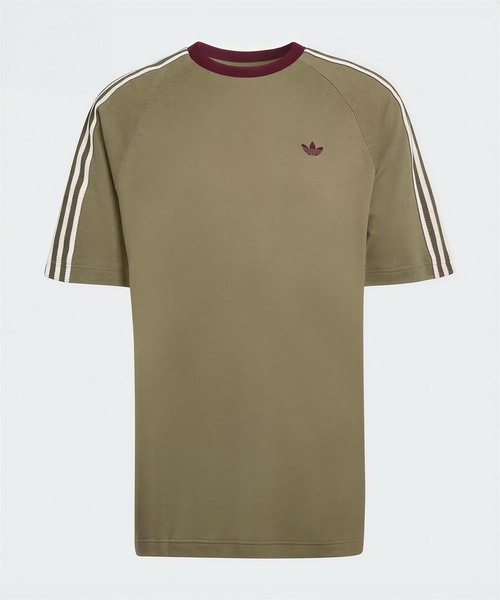 adidas Originals(アディダスオリジナルス)の「adidas originals / アディダス オリジナルス BRITCORE RINGER(Tシャツ/カットソー・メンズ・ブルー/アイボリー/カーキ・MEDIUM/LARGE)」の2枚目の写真