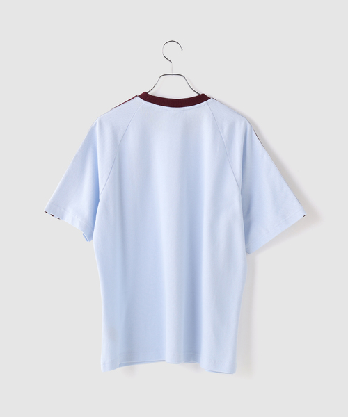 adidas Originals（アディダスオリジナルス）の「adidas originals / アディダス オリジナルス BRITCORE RINGER（Tシャツ/カットソー・メンズ・ブルー/アイボリー・MEDIUM/LARGE）」の4枚目の写真