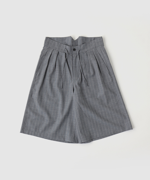 BAYCREW'S DEPO（ベイクルーズデポ）の「SandWaterr / サンドウォーター RESEARCHED 3/4 EASY SLACKS（スラックス・メンズ・ネイビー/グレー・2/1）」の2枚目の写真