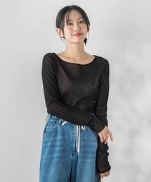 Droite lautreamont（ドロワットロートレアモン）の「コットンサラチュールカットソー（Tシャツ/カットソー）」