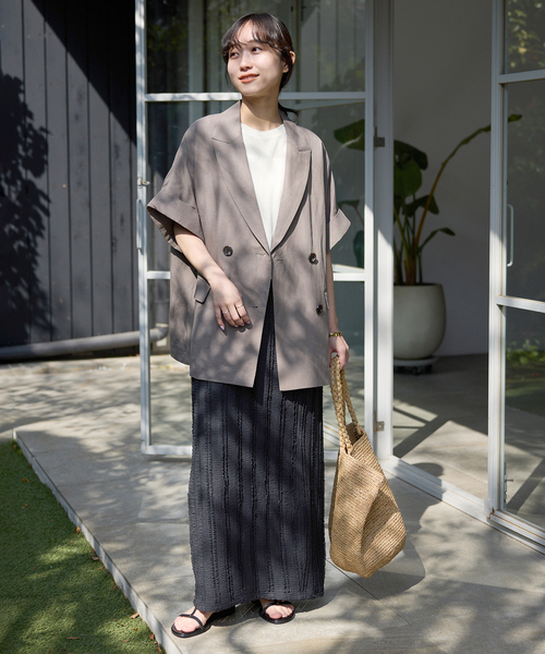 SLOBE IENA（スローブイエナ）の「《シリーズあり/》カットフリルスカート（スカート・レディース・ネイビー/ブラック・FREE）」の3枚目の写真