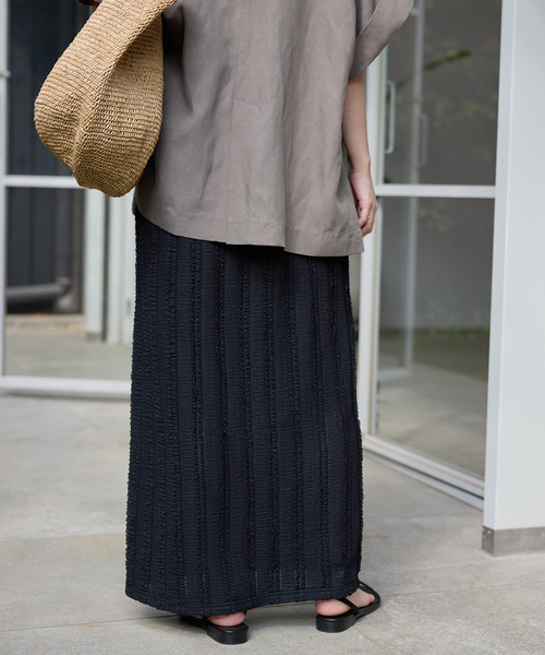 SLOBE IENA（スローブイエナ）の「《シリーズあり/》カットフリルスカート（スカート・レディース・ネイビー/ブラック・FREE）」の10枚目の写真